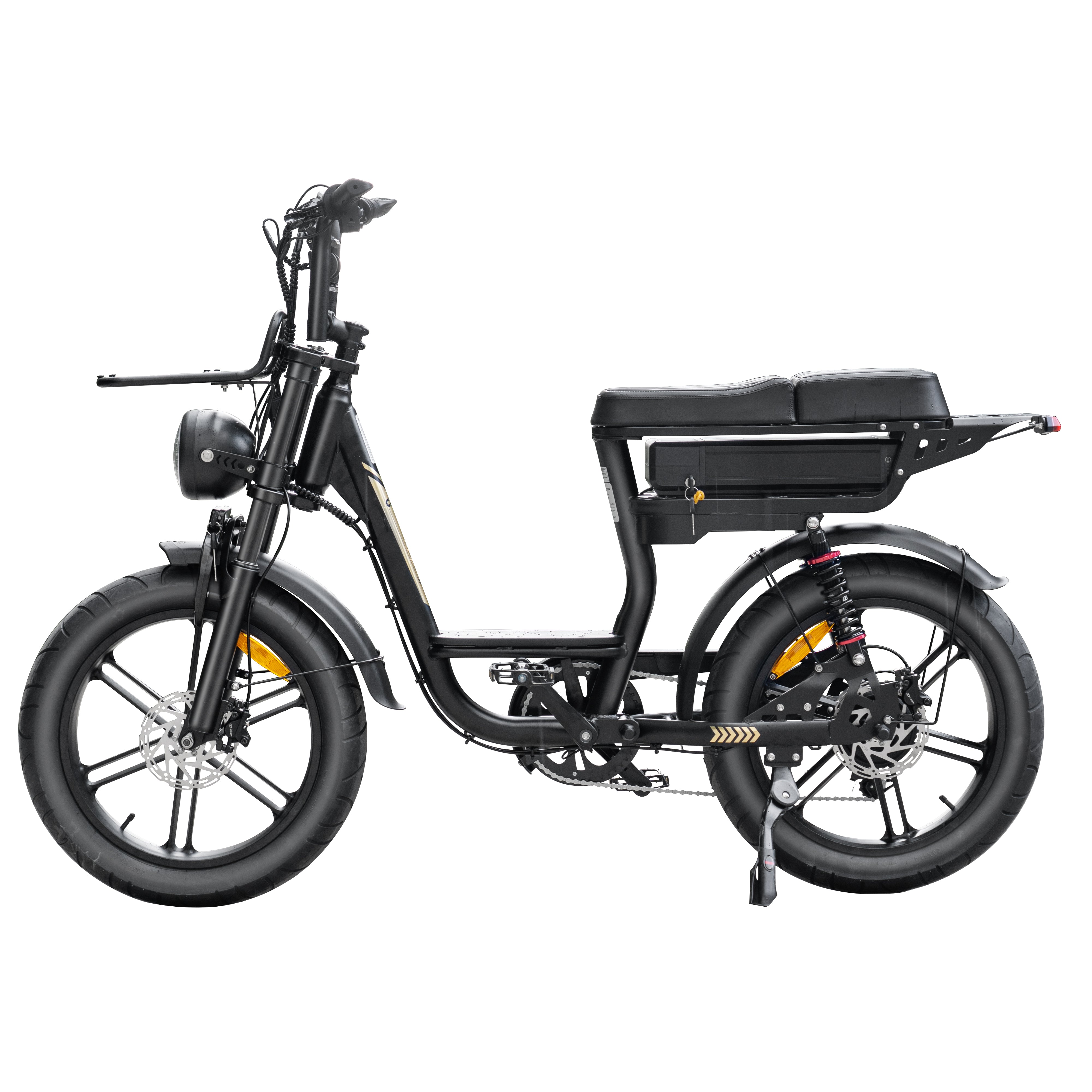 Fatbike V20 Pro Comfort - Zwart - Hydraulische Remmen - Lage instap zijkant