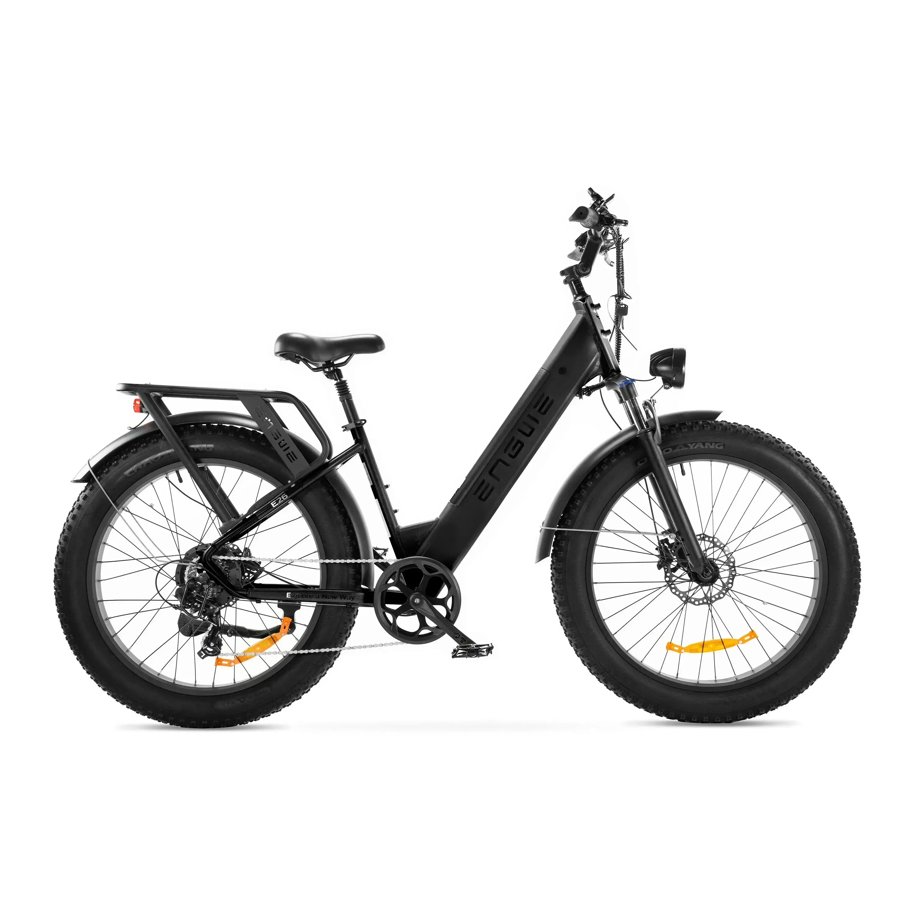 ENGWE E26 - Lage instap - Zwart elektrische fatbike