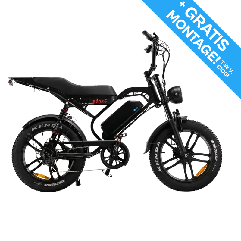 QM Wheels S20 Pro - Zwart - Hydraulische Remmen