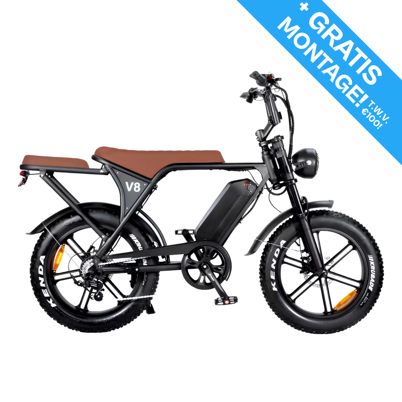 OUXI V8 3.0 Fatbike - Bruin - Hydraulische Remmen