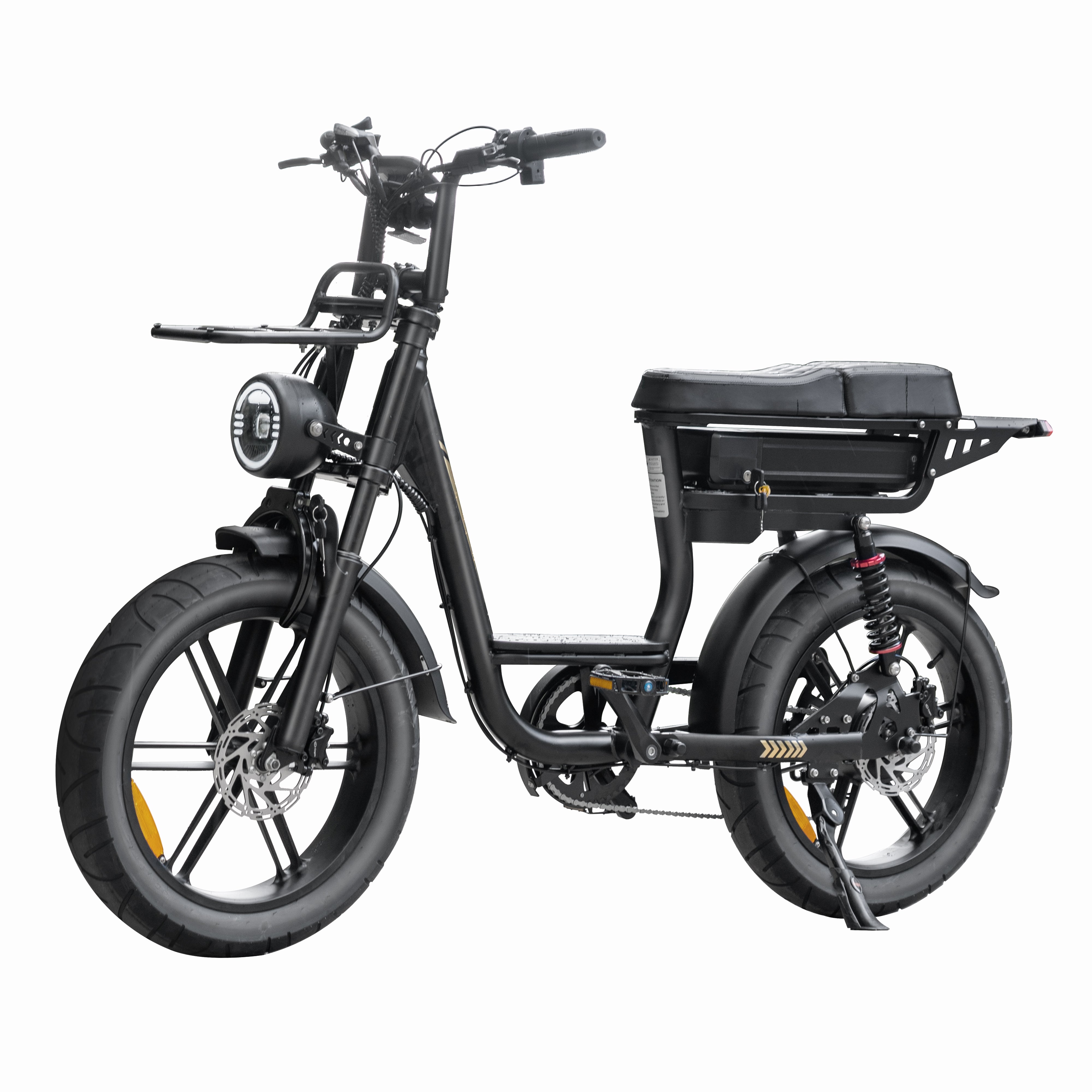 Fatbike V20 Pro Comfort - Zwart - Hydraulische Remmen - Lage instap voorkant
