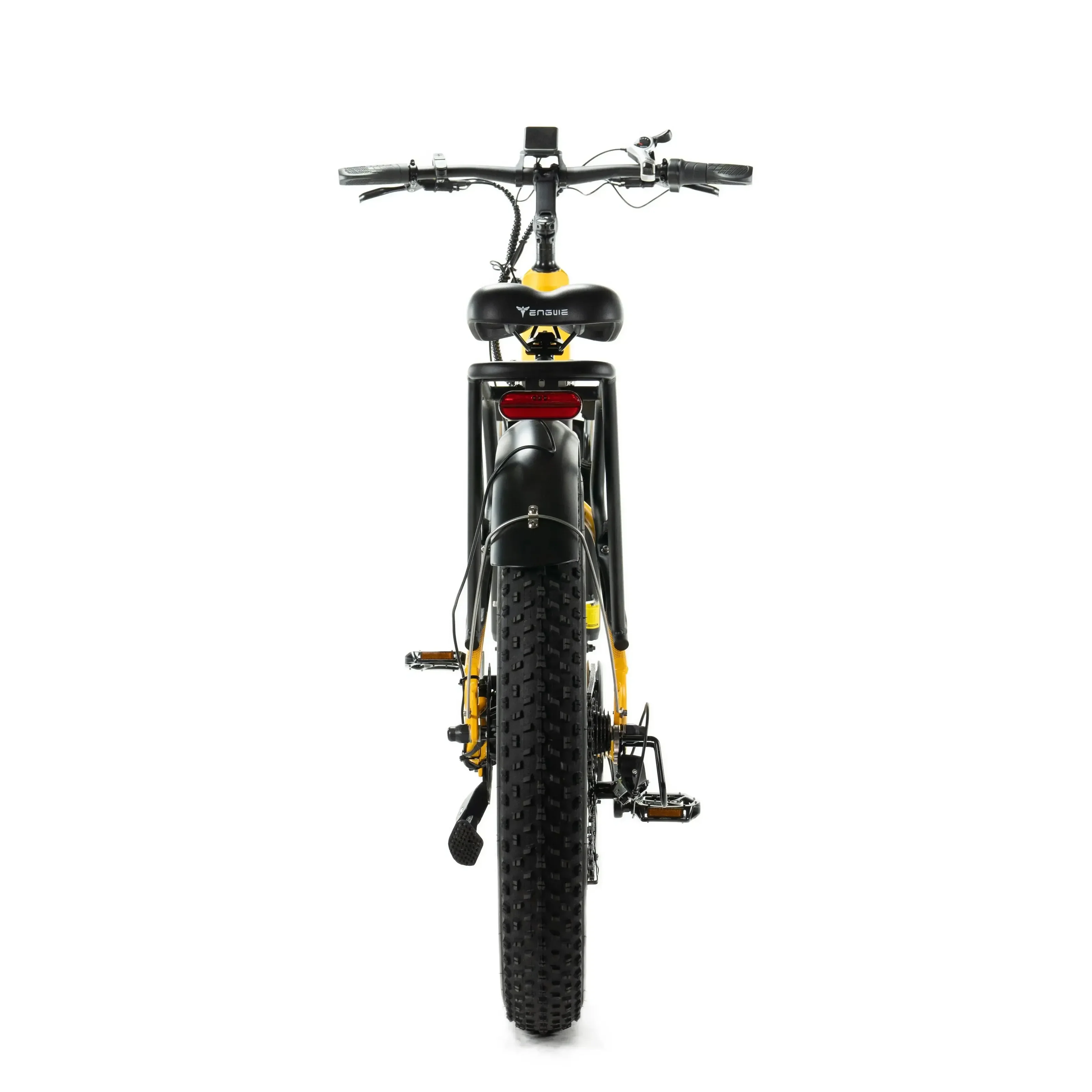 ENGWE E26 - Lage instap - Geel elektrische fatbike achterkant
