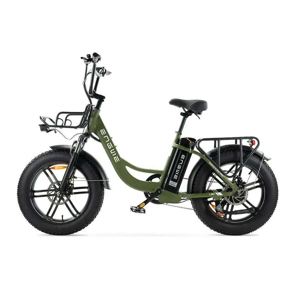 ENGWE L20 - Groen elektrische fatbike  zijkant