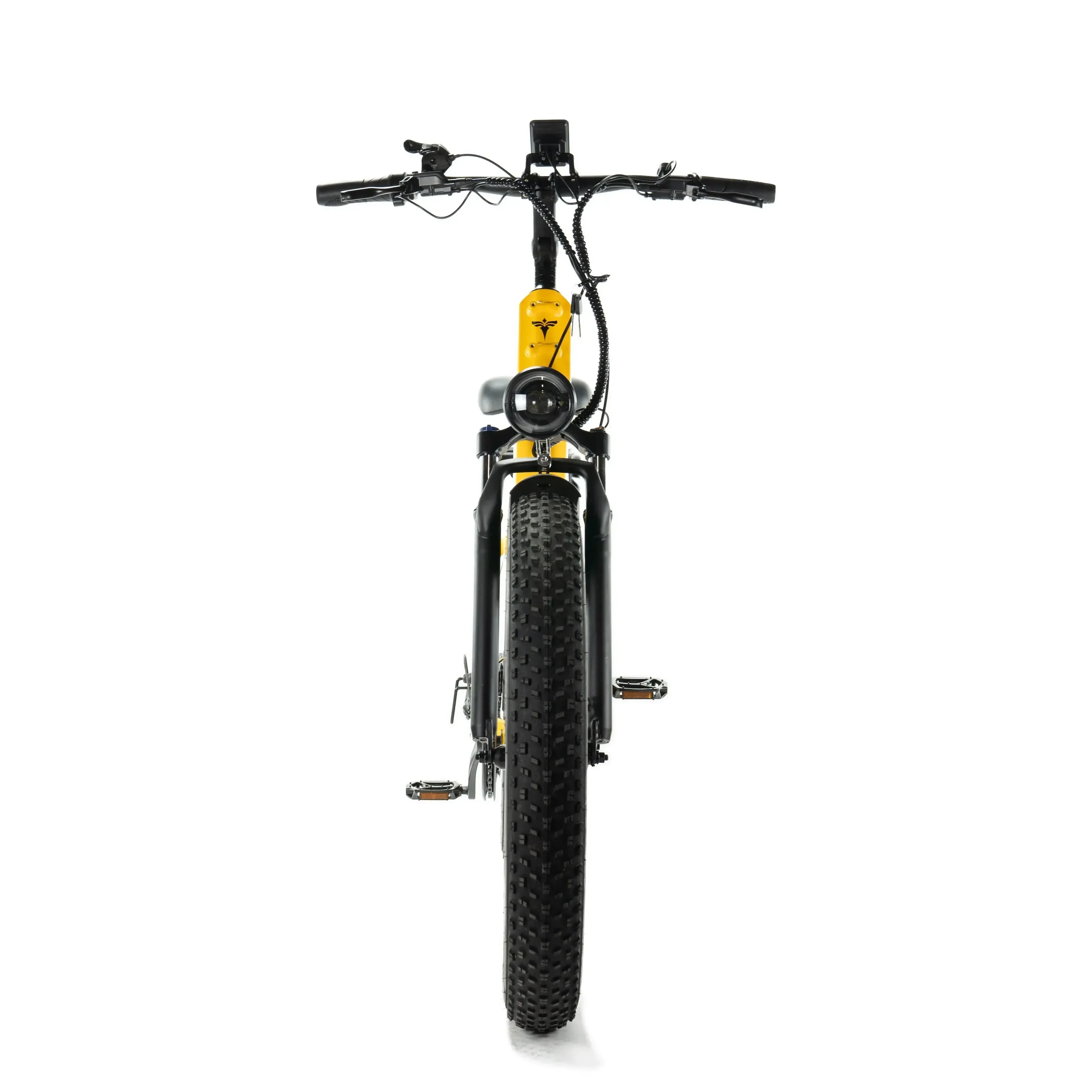 ENGWE E26 - Lage instap - Geel elektrische fatbike voorkant 