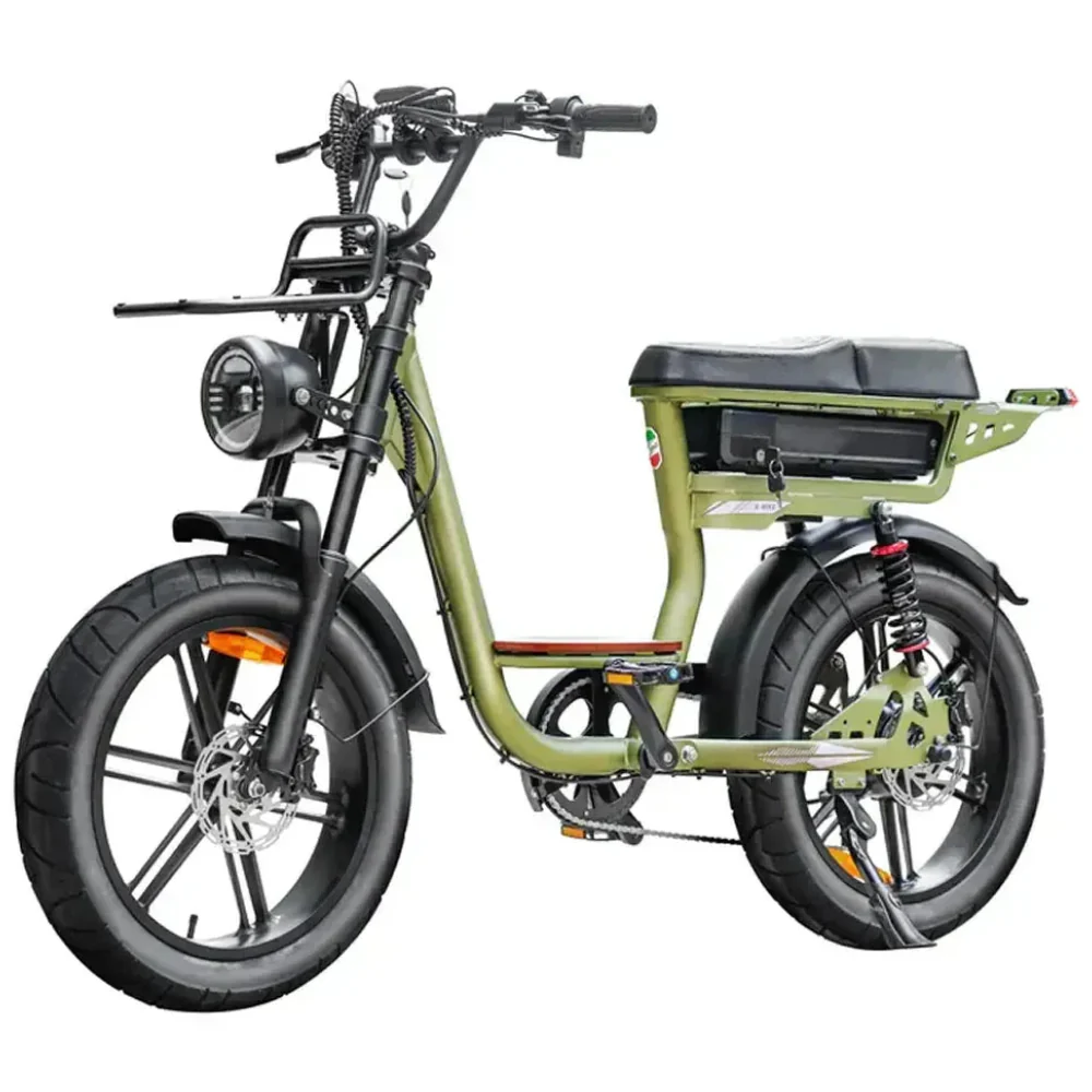 Fatbike V20 Pro Comfort - Groen - Hydraulische Remmen - Lage instap