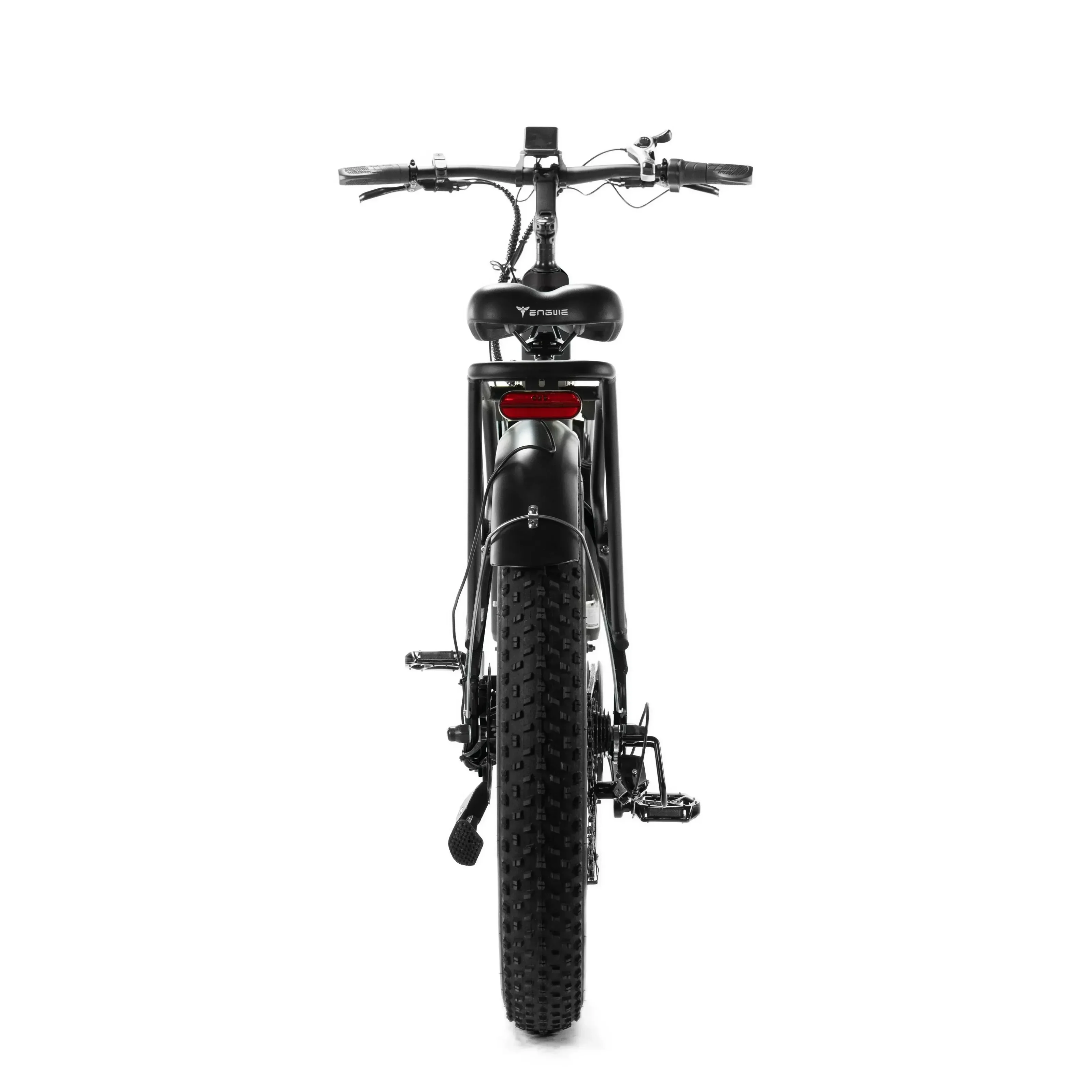 ENGWE E26 - Lage instap - Zwart elektrische fatbike  achterkant