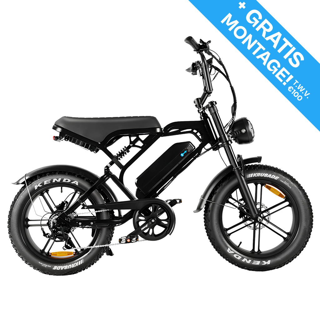 Fatbike V20 Pro 9.0 - Zwart - Hydraulische Remmen