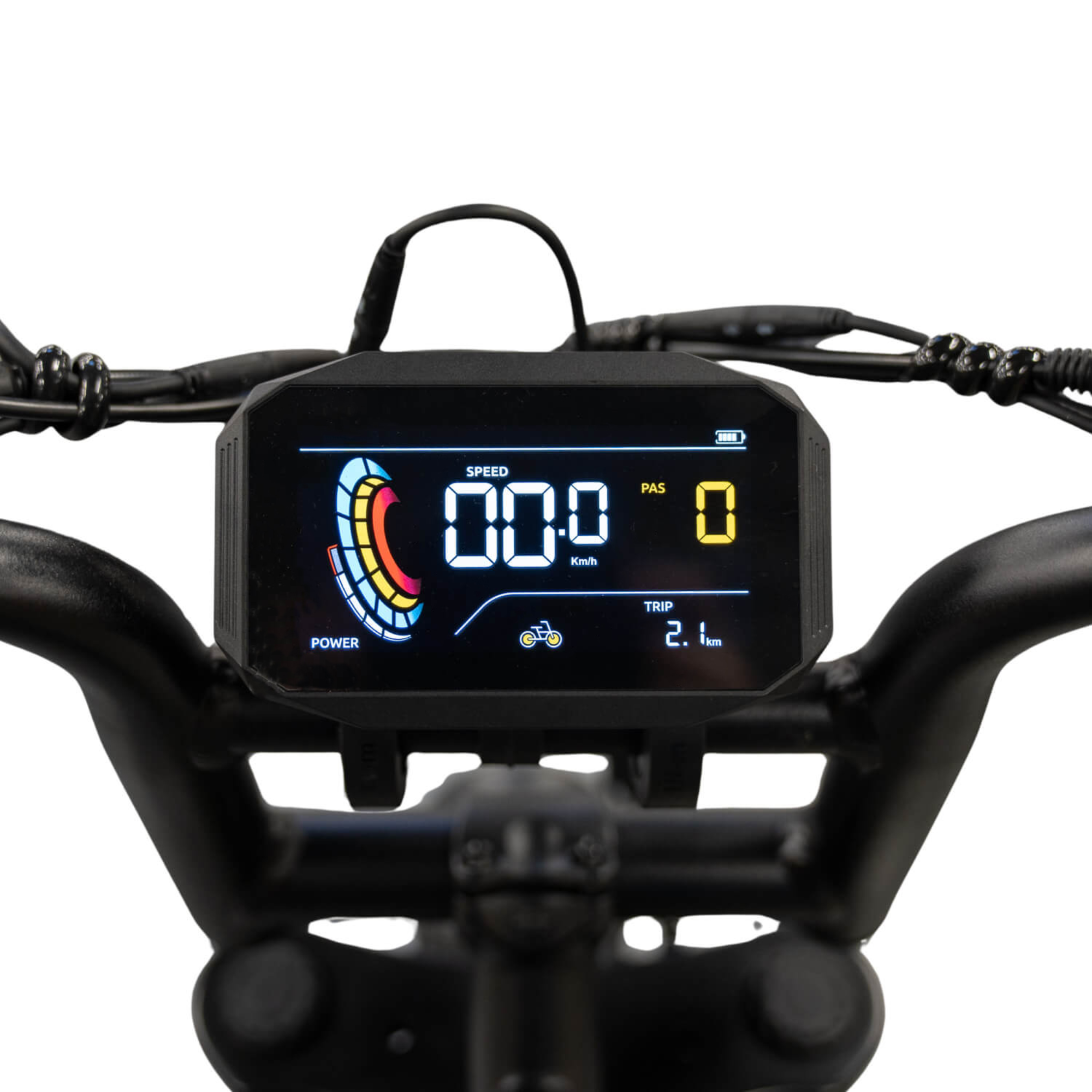 Fatbike V20 Pro Mini - Zwart - Hydraulische Remmen display